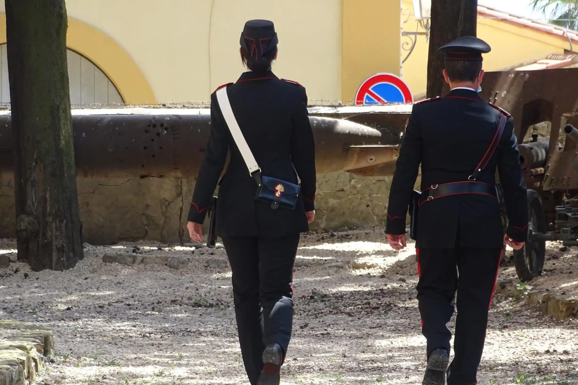 Militari in servizio (foto carabinieri)