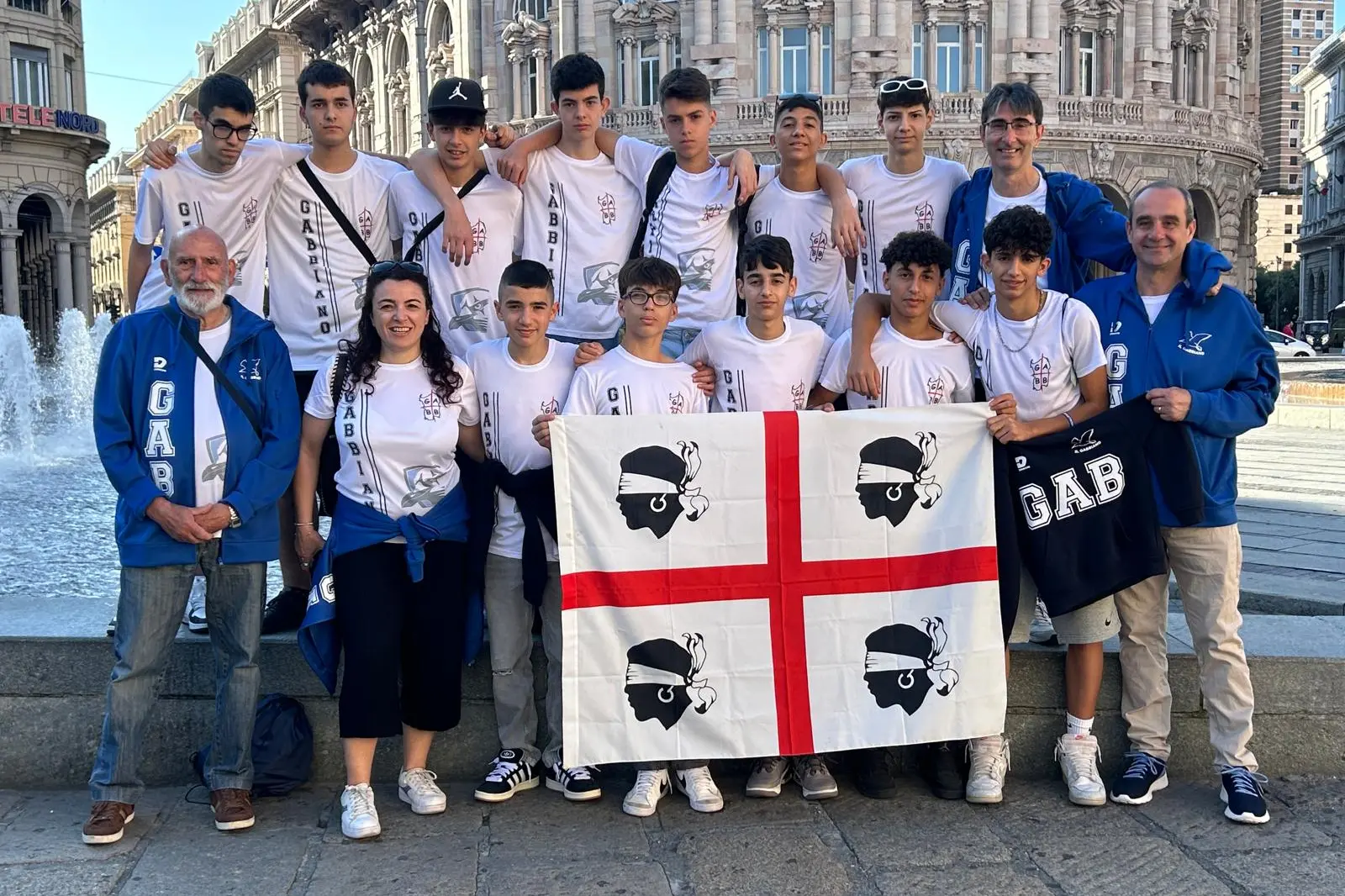 I giovani sardi a Genova (foto concessa)