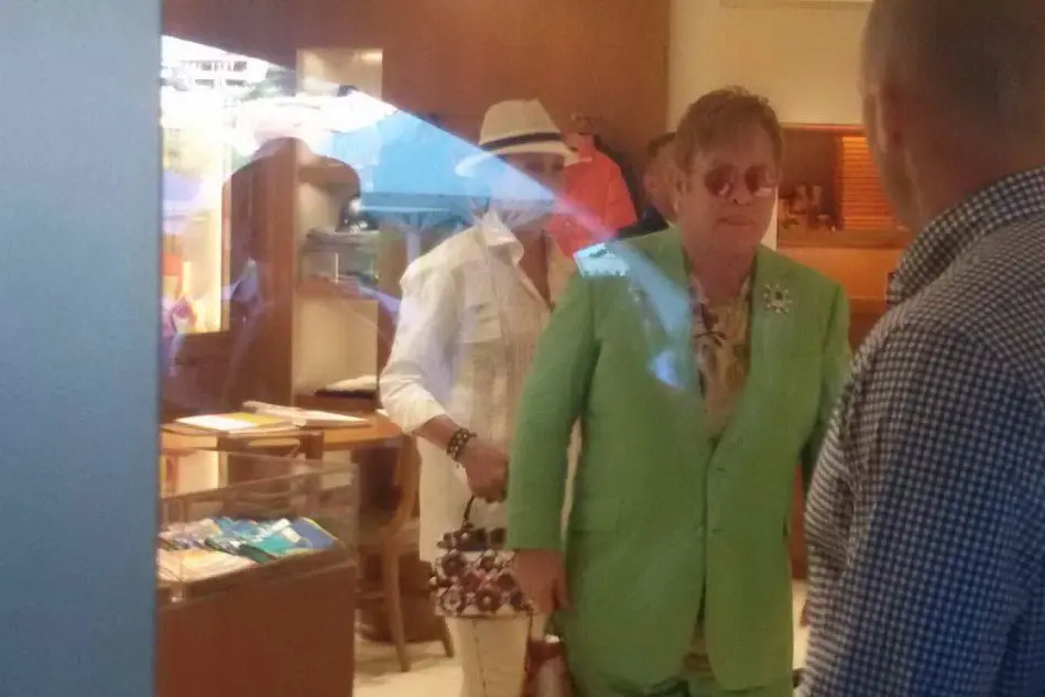 Elton John a Porto Cervo