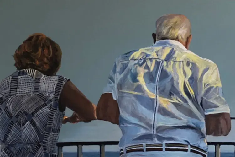 L'acrilico su tele di Martina Blasi "Prima di andare via" premiato nel 2024 (foto concessa)