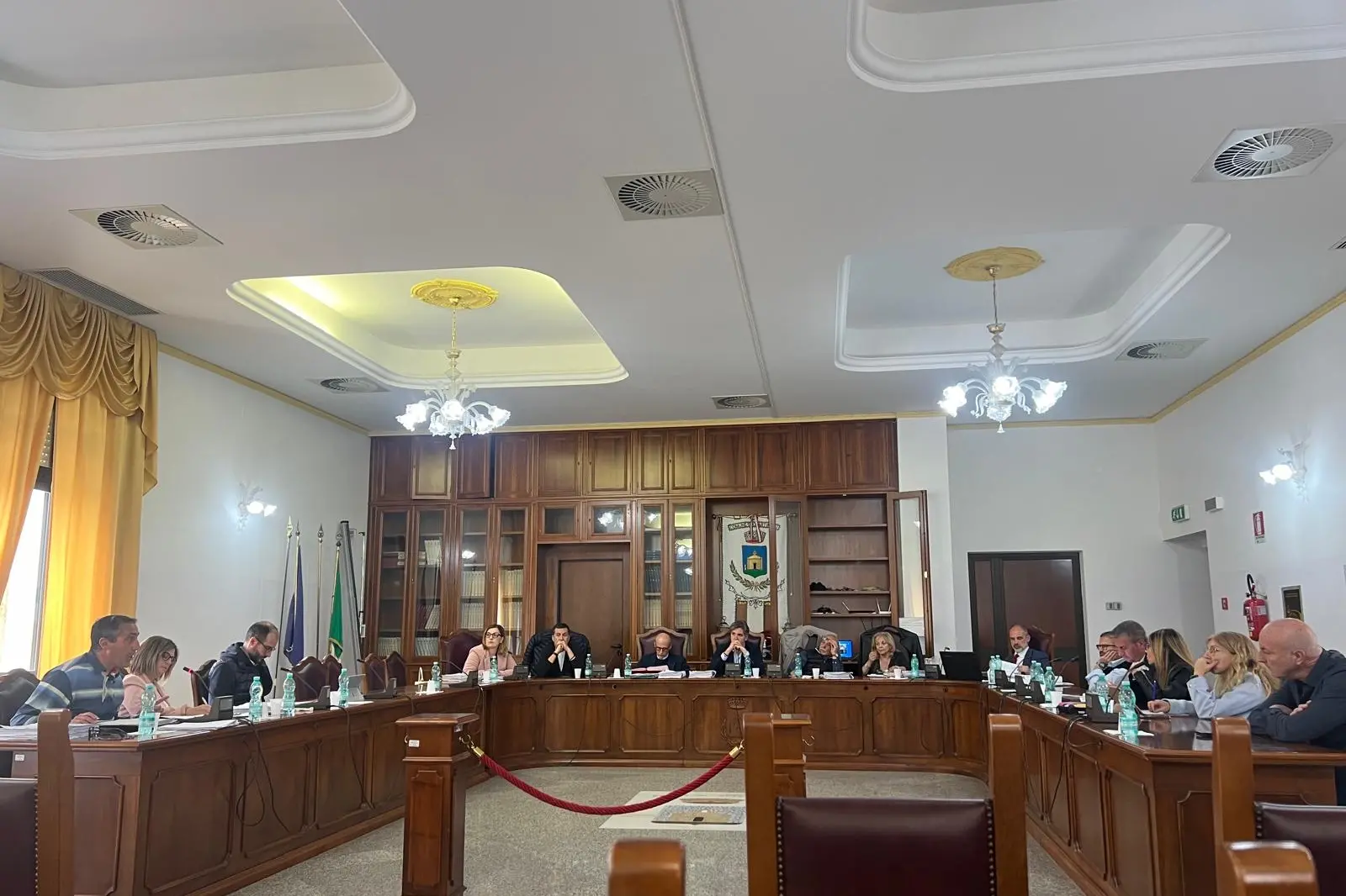 Quartucciu, una seduta del Consiglio comunale nell’Aula di via Giofra (foto Melis)