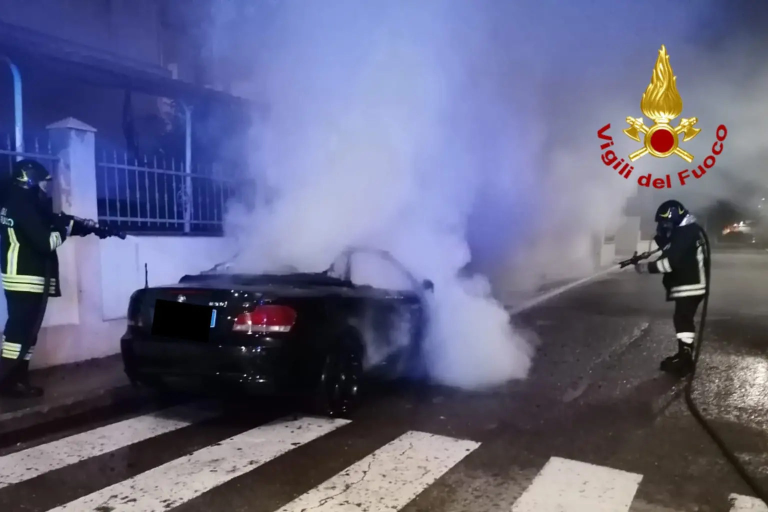Uno degli interventi (foto Vigili del fuoco)