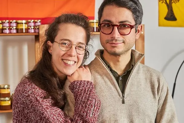 Francesca Bina ed Emanuele Pinna azienda Nostos Oristano