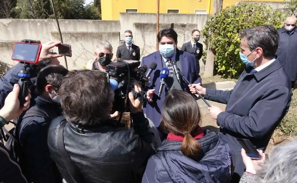 Il presidente della Regione, Christian Solinas