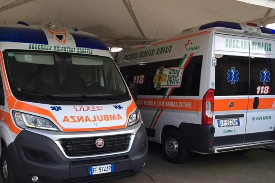 Le ambulanze (foto concessa)