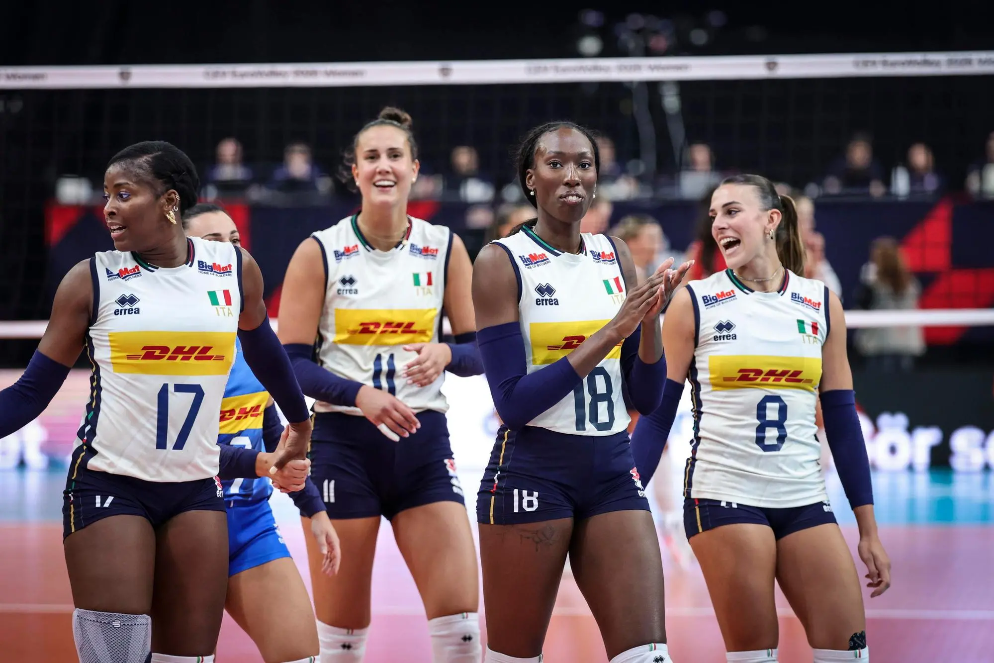 Italvolley: 3-0 alla Croazia, buona la prima agli Europei per Alessia Orro e compagne (foto Ansa/Epa)