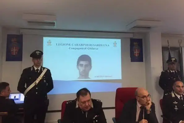 La conferenza stampa dei carabinieri