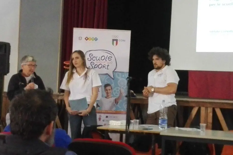 Marta Pagnini e Tommaso Boni alla presentazione del progetto