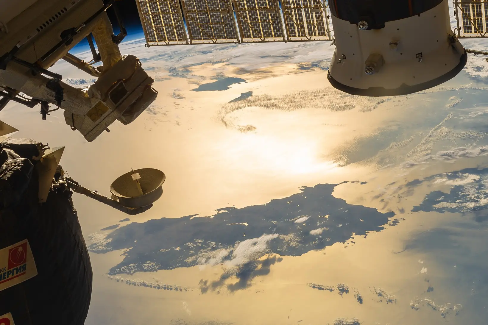 La Sardegna vista dalla stazione spaziale Iss