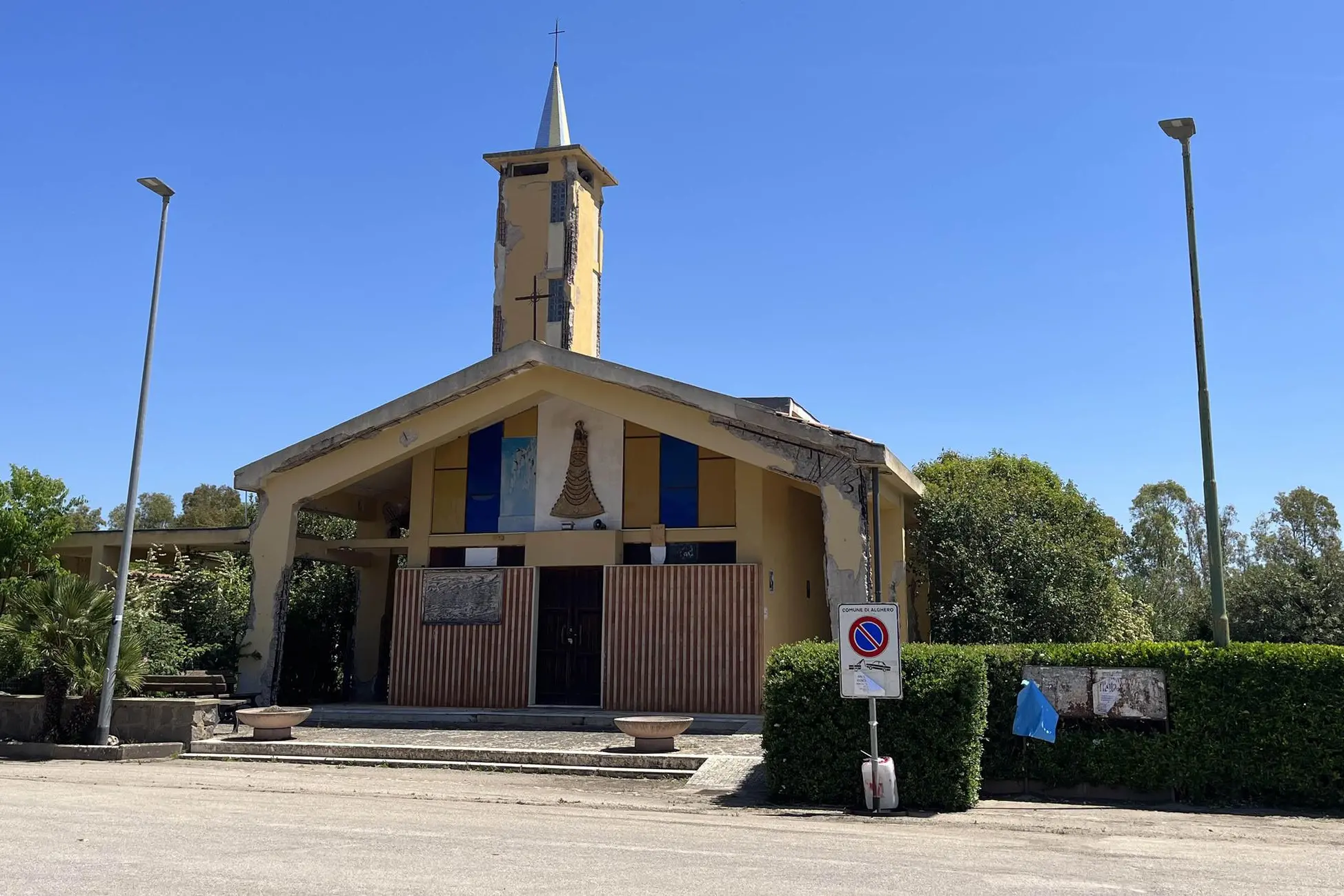 La chiesa della frazione Sa Segada di Alghero