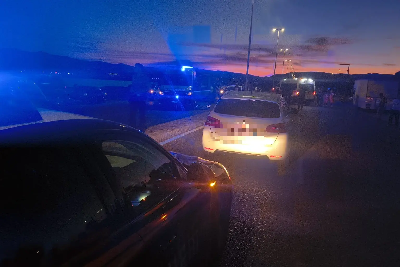 L'incidente di Quartu (foto Serreli)