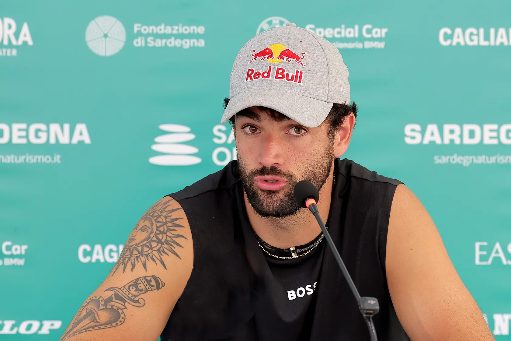 Matteo Berrettini al Sardegna Open (foto FITP)