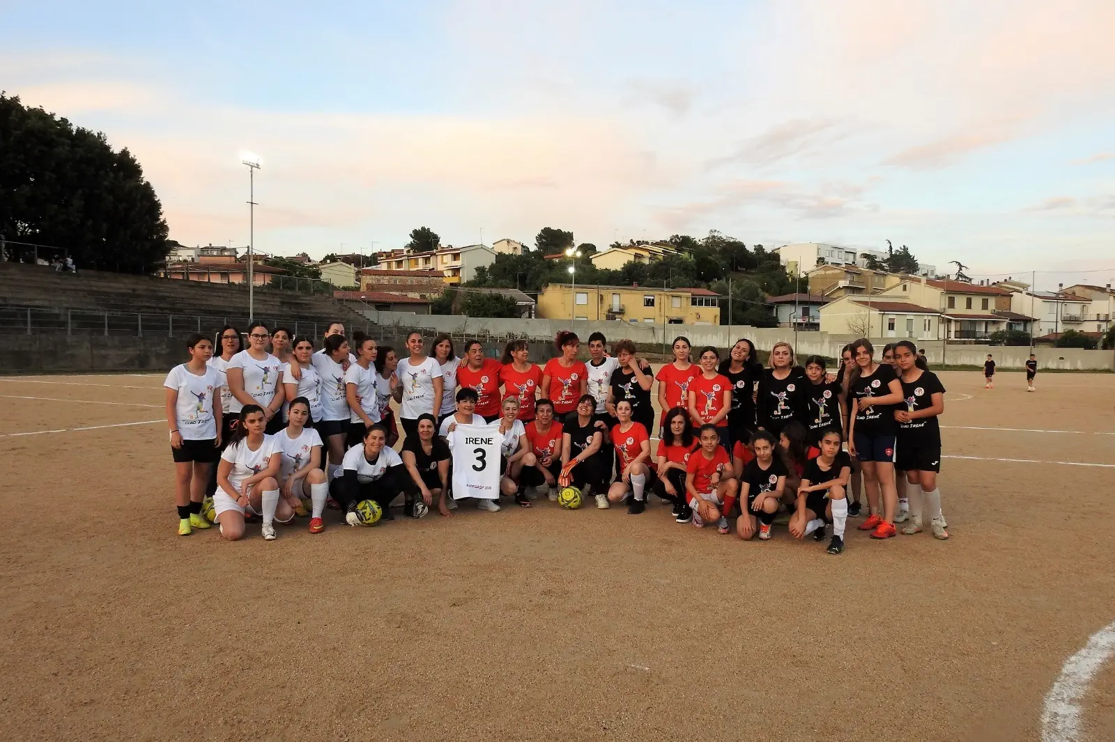Le formazioni in campo ai memorial