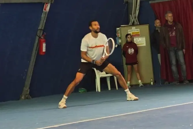Calvin Hemery vuole trascinare il Tc Alghero verso la salvezza (foto Antonio Burruni)