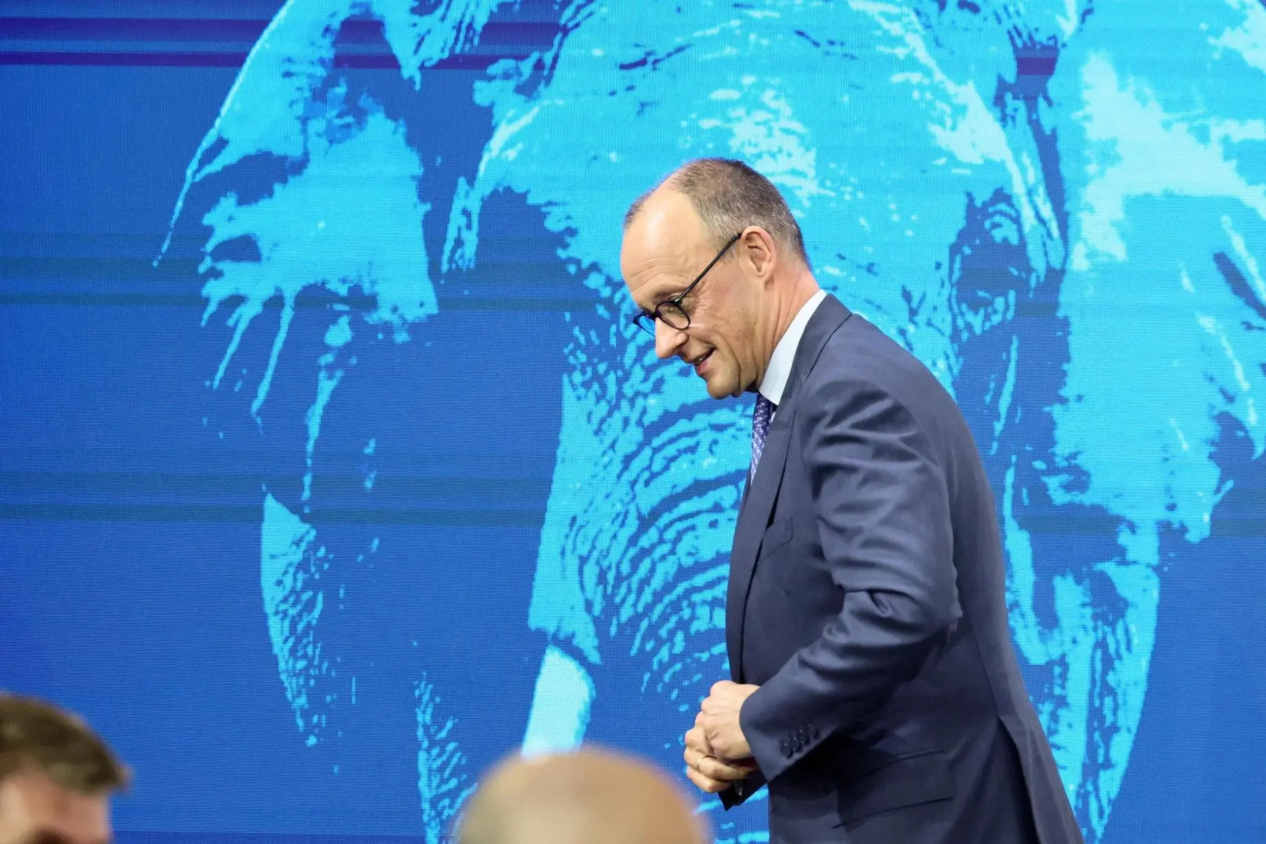 epa12734503 German Federal Chancellor Friedrich Merz attends the 62nd Munich Security Conference (MSC) at the hotel 'Bayerischer Hof', in Munich, Germany, 13 February 2026. The 62nd Munich Security Conference, running from 13 to 15 February 2026, is expected to host around 50 world leaders. EPA/RONALD WITTEK