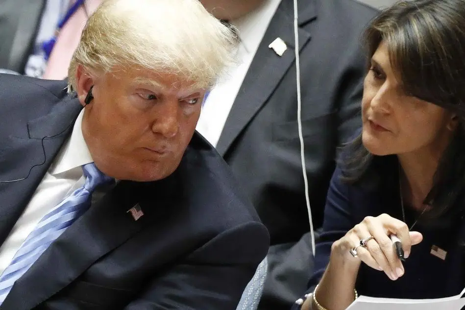 Nikki Haley e Donald Trump (Ansa)