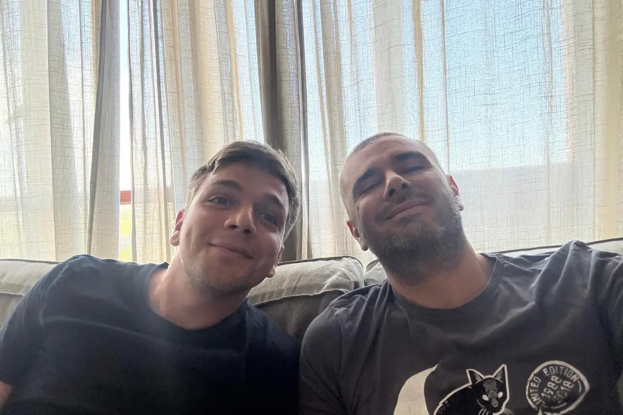 Alessandro Di Battista e Luca Di Giuseppe (foto da Instagram)