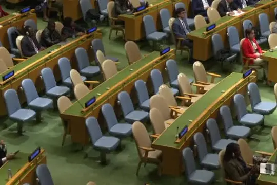 L'Aula dell'Onu si svuota mentre parla Netanyahu, la protesta