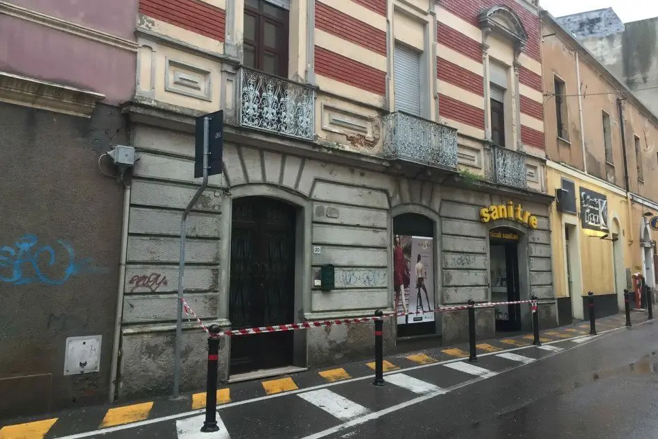 La zona del crollo