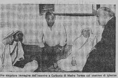 La religiosa è stata anche a Carbonia, dove ha incontrato il vescovo di Iglesias