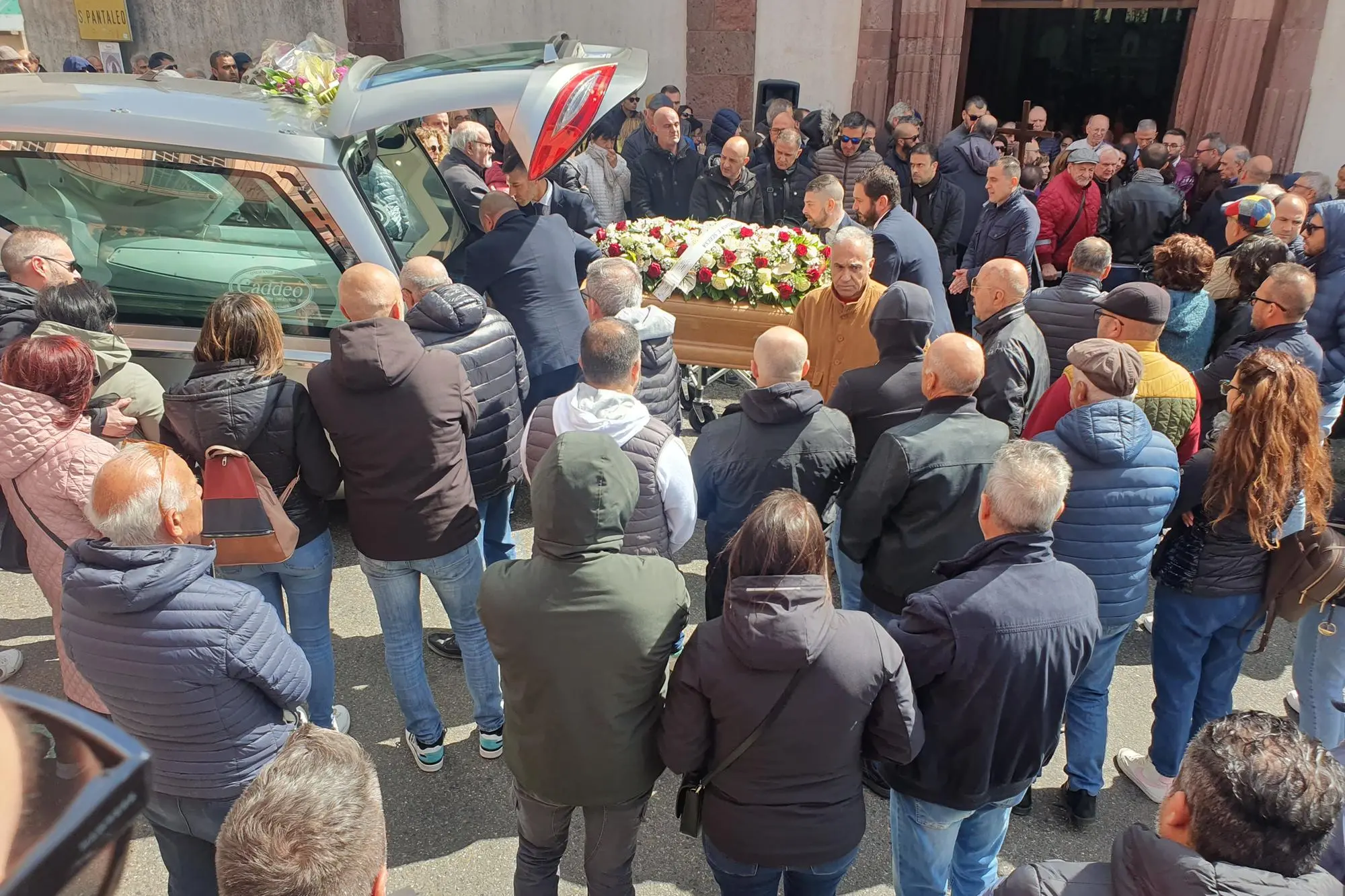I funerali di Riccardo Delrio (foto Oggianu)