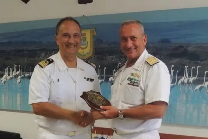 L'ammiraglio Lazio e il comandante Di Nardo