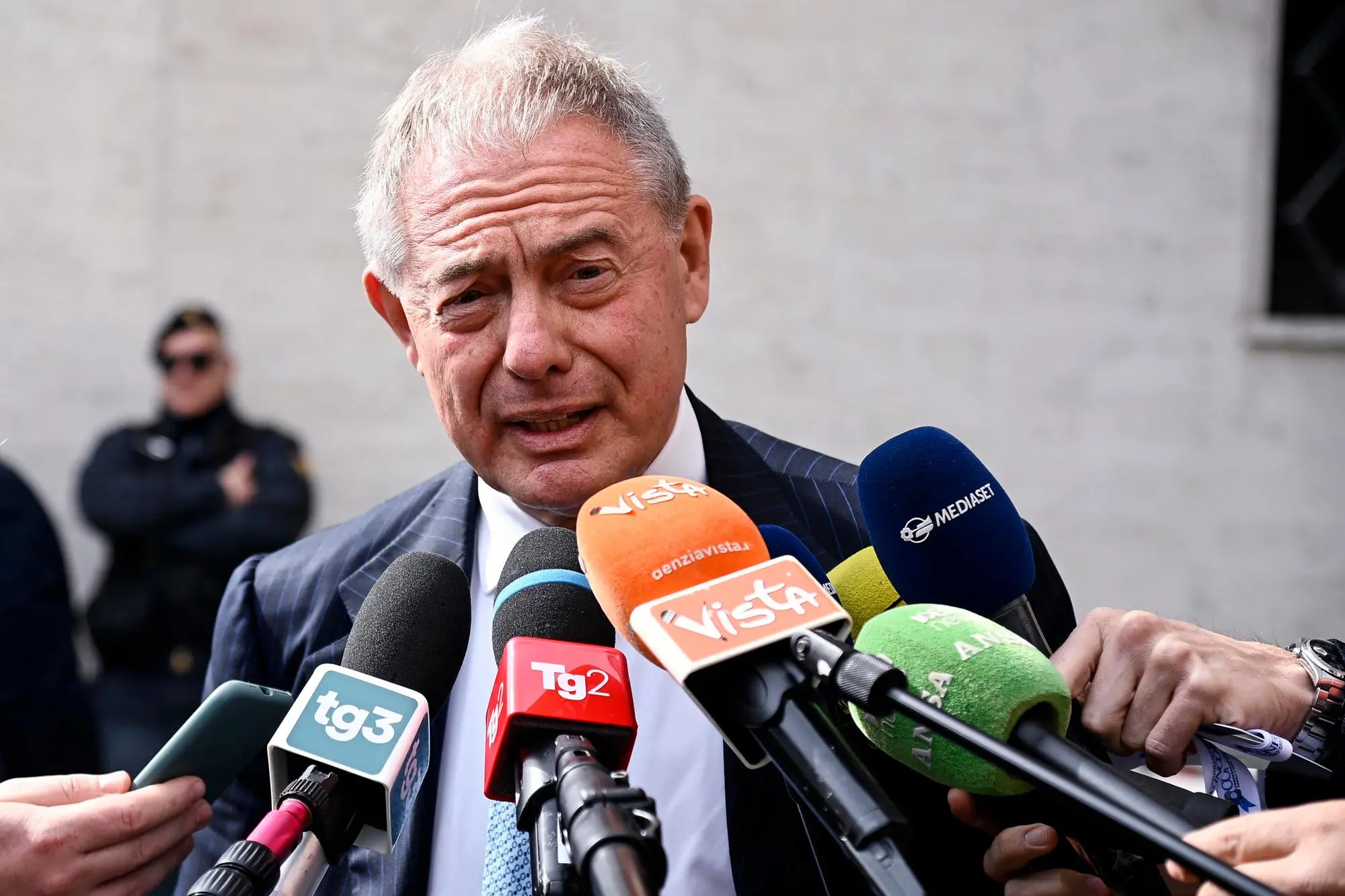 Il ministro del Made in Italy, Adolfo Urso, durante il 75mo anniversario della Confapi, Roma, 29 marzo 2023. ANSA/RICCARDO ANTIMIANI