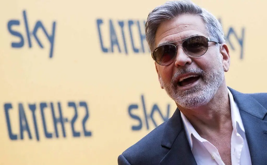 George Clooney a Roma per la presentazione di &quot;Catch 22&quot;