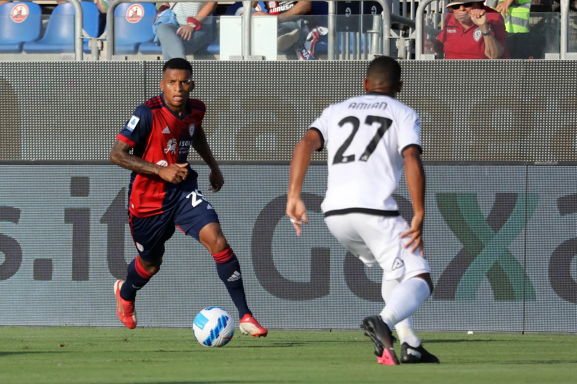 23 agosto 2021 Campionato di calcio serie A Unipol domus Cagliari - Spezia 2-2. Dalbert. Foto Max Solinas