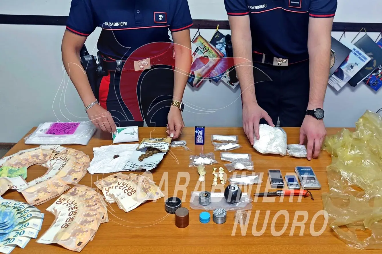 la droga sequestrata a Magomadas (Foto: Carabinieri)