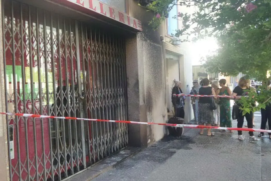 La macelleria incendiata