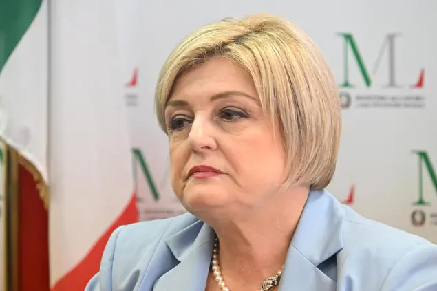 La ministra del Lavoro Calderone (Ansa)