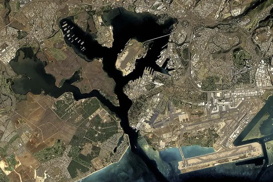 Pearl Harbor vista dal satellite