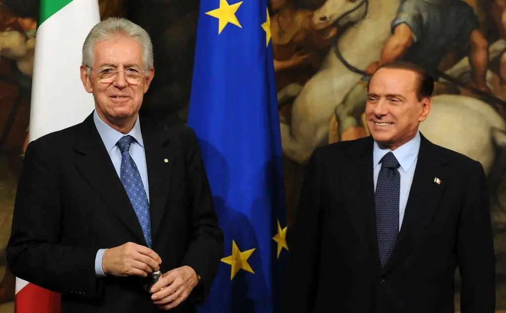 Insieme a Mario Monti, il suo successore (tutte le foto sono Archivio L'Unione Sarda)