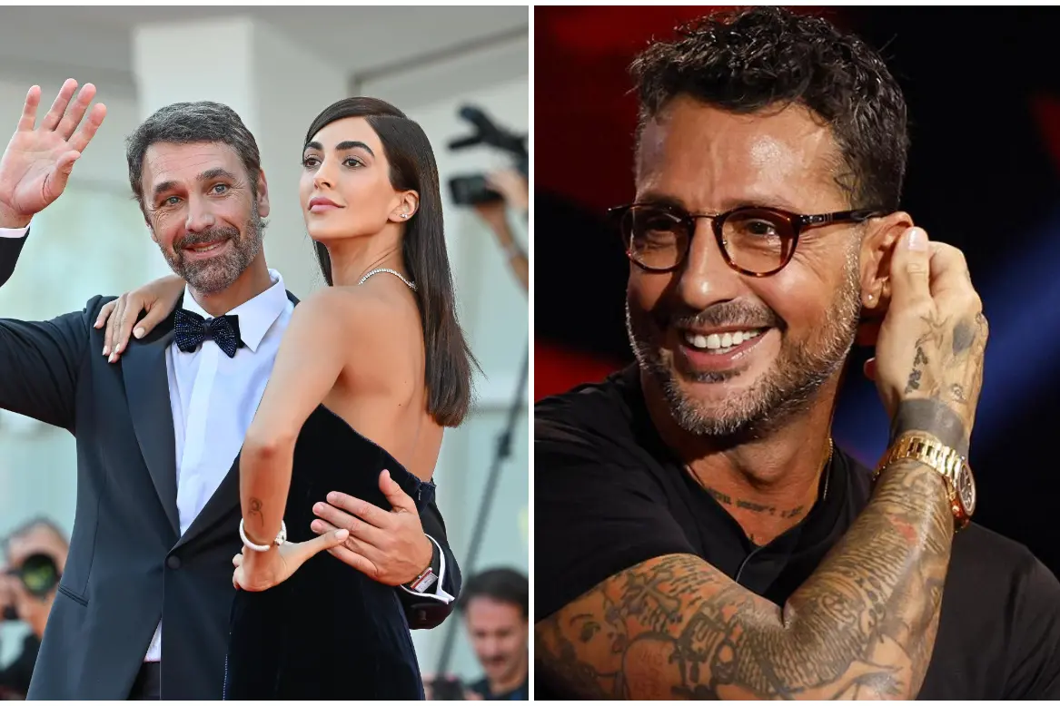 Raoul Bova, Rocìo Munoz Morales e Fabrizio Corona (Ansa)
