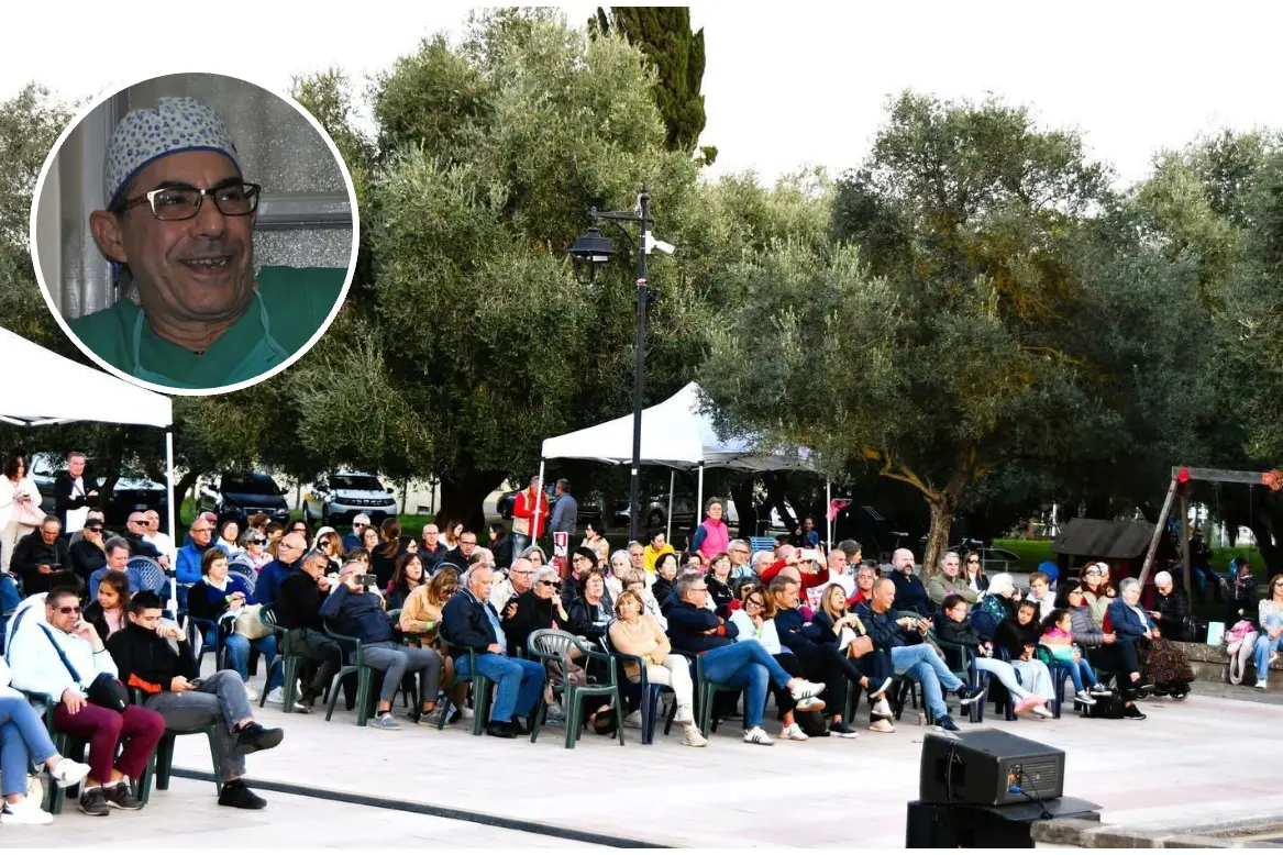 Nel tondo Rinaldo Orrù