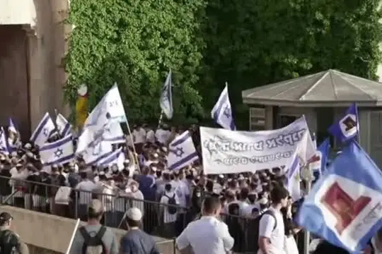I nazionalisti israeliani celebrano la Giornata di Gerusalemme