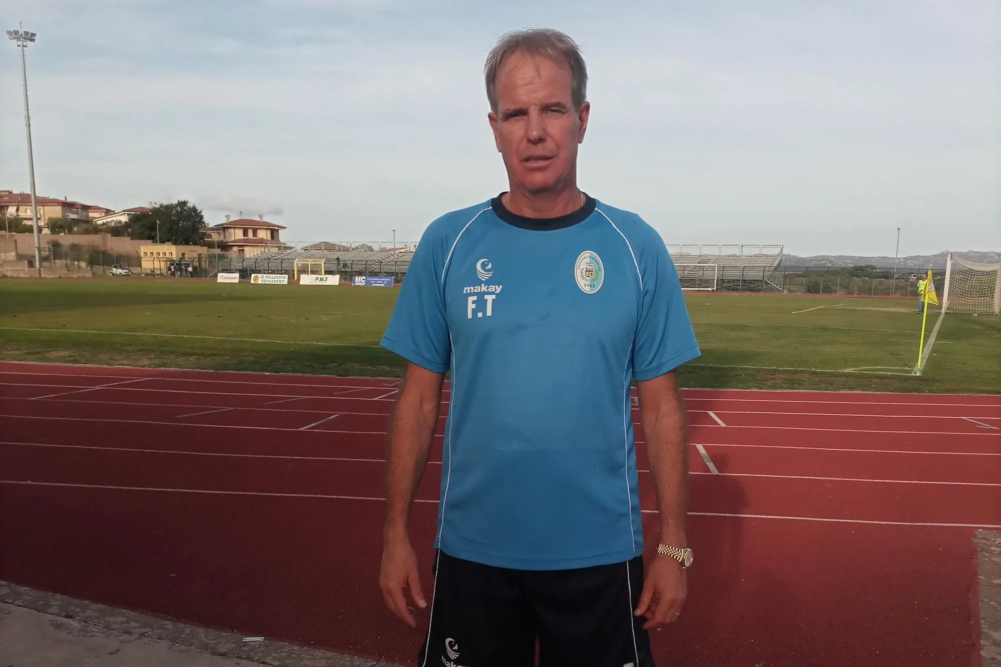 L'allenatore del Buddusò, Ferruccio Terrosu (foto Pischedda)