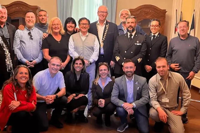 La delegazione di Sligo al termine della permanenza a Porto Torres (foto concessa)