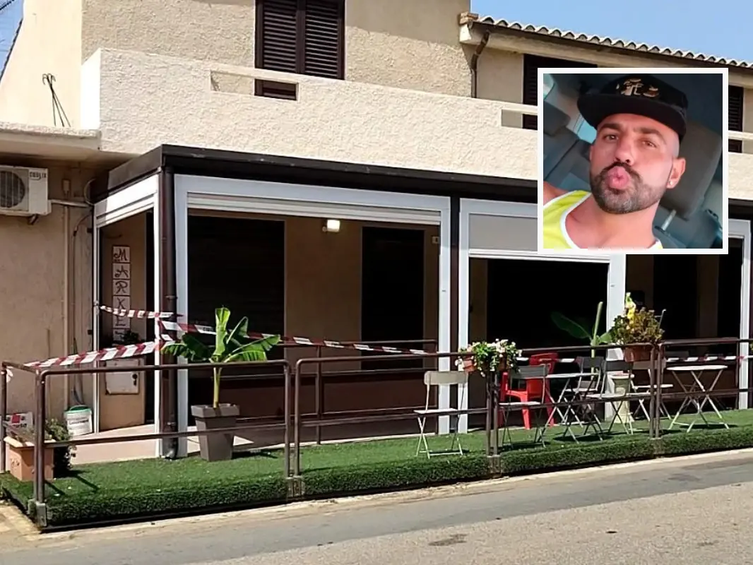 Bloody Dawn between Solanas and Quartu: Wife Shot and Brother Killed Nello sfondo il bar di Solanas gestito dalla coppia di coniugi. Nel riquadro a destra Alessandro Pintus