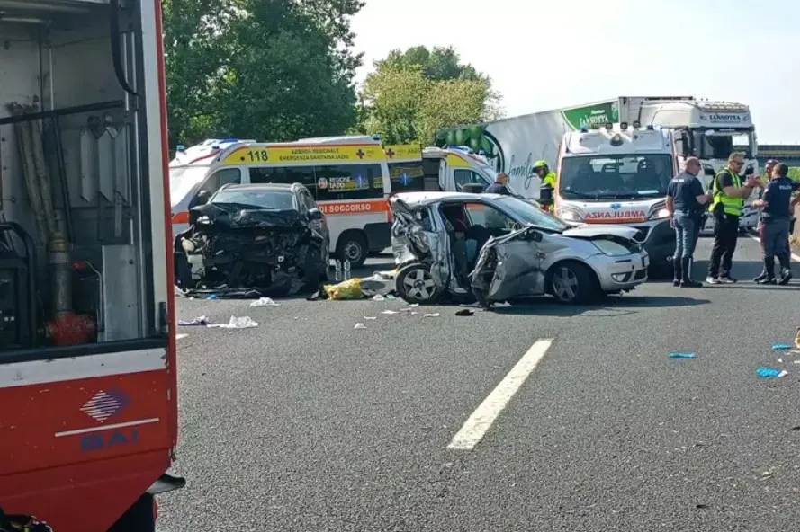 Le auto coinvolto nell'incidente