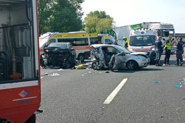 Le auto coinvolto nell'incidente