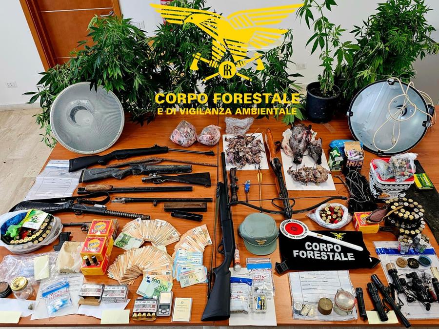 Operazione antibracconaggio nel Cagliaritano: due in carcere, sequestrati stupefacenti e 28mila euro