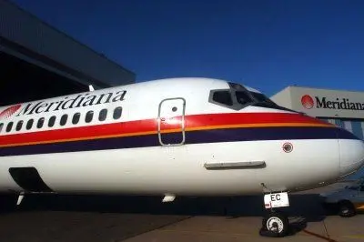 Un velivolo della compagnia Meridiana