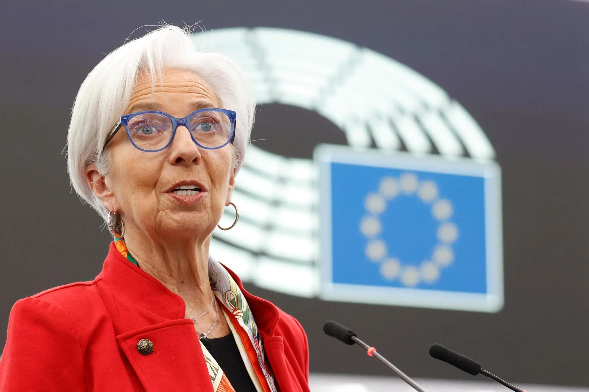 Christine Lagarde, presidente Bce (foto Ansa)