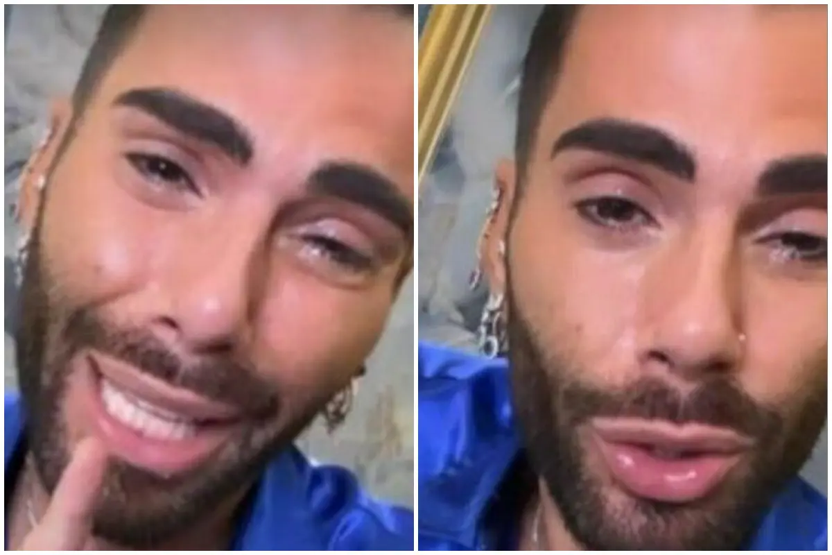 Federico Fashion Style in lacrime (foto Instagram)