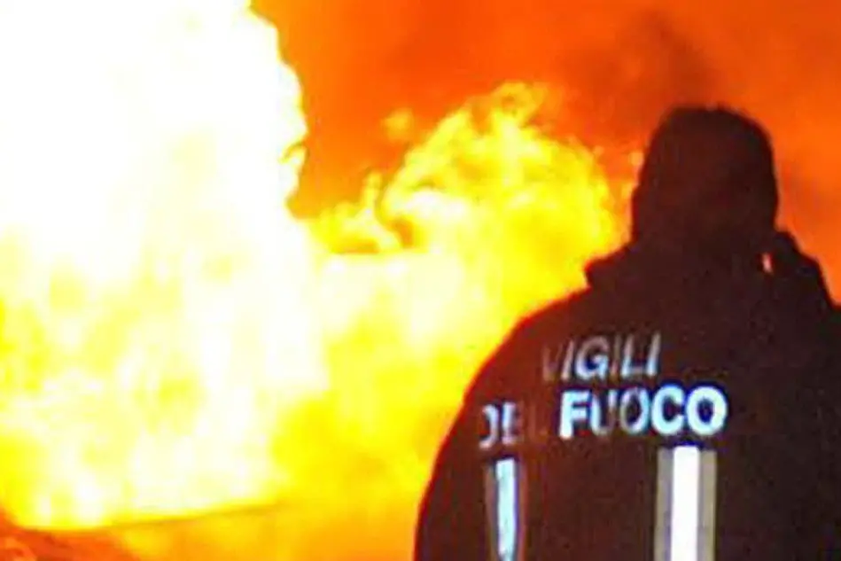 Un intervento dei vigili del fuoco