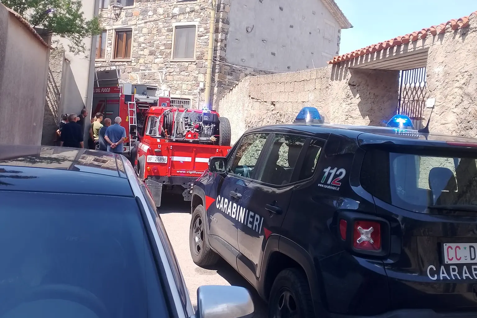 L'incendio a Nurri