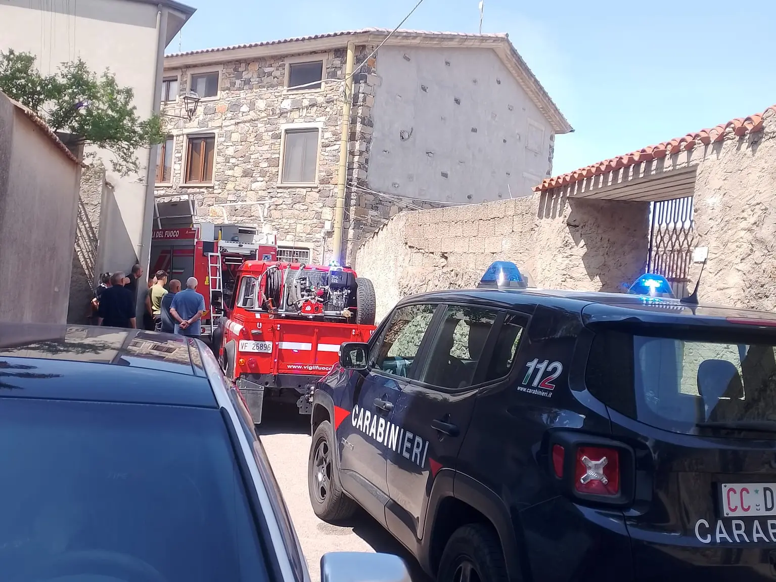 L'incendio a Nurri