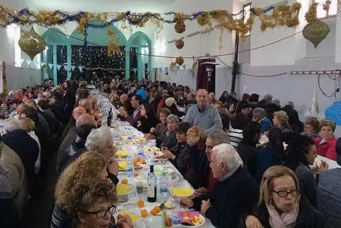 Il pranzo solidale organizzato per Amatrice